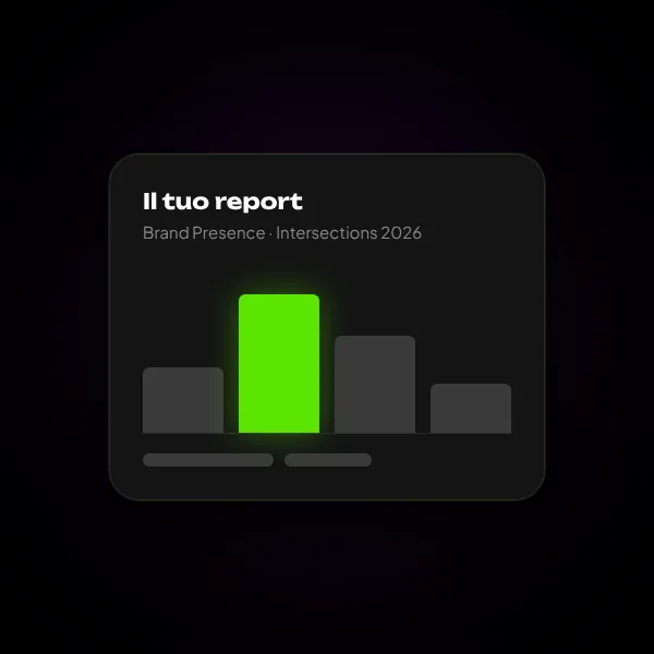 Anteprima di un report con il brand evidenziato rispetto ai concorrenti